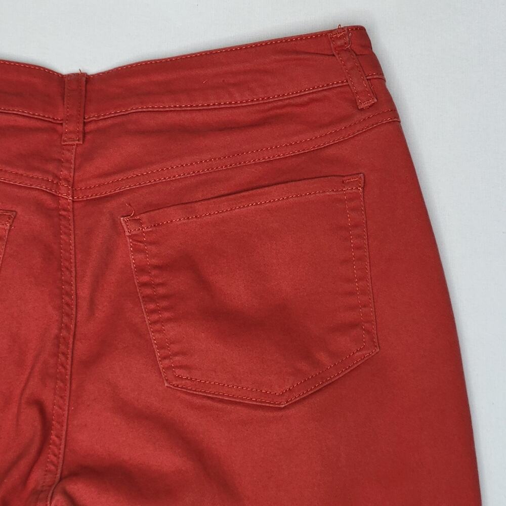 d. jeans Women's Rust Red Colored Stretch Denim Pants sz 12 - Picture 6 of 9